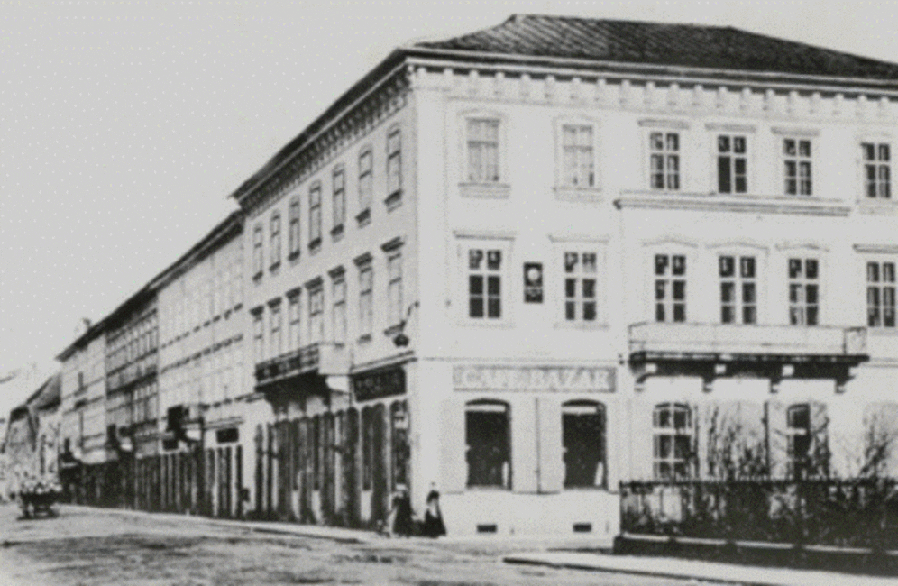 Кофейня Café Bazar в доме StifterHaus в 1899–1919 в Линце